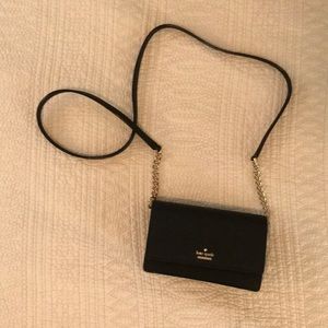 Kate Spade Purse, Black purse, cross body, small